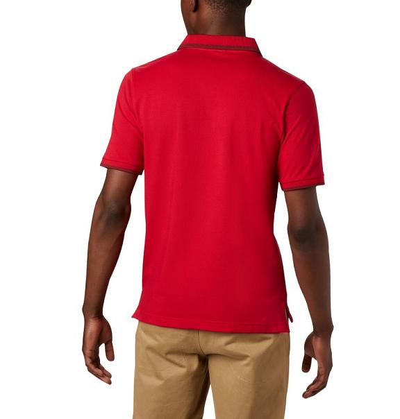 Columbia Collegiate Polo Red For Men's NZ53814 New Zealand